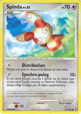 Carte Pokémon Spinda 111/132 Commune Merveilles Secrètes