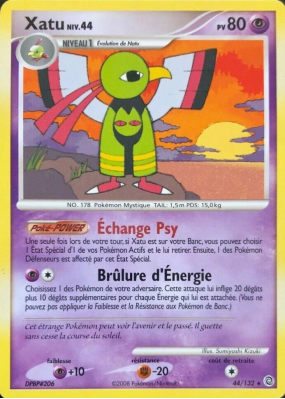 Carte Pokémon Xatu 44/132 Rare Merveilles Secrètes