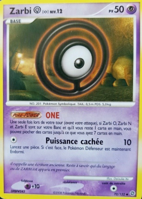 Carte Pokémon Zarbi O 70/132 Peu commune Merveilles Secrètes
