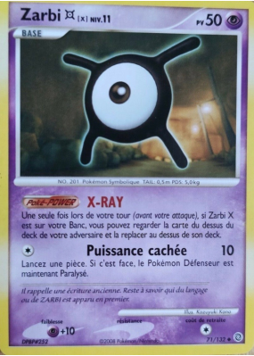 Carte Pokémon Zarbi X 71/132 Peu commune Merveilles Secrètes