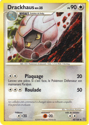 Carte Pokémon Drackhaus 50/100 Peu commune Tempête