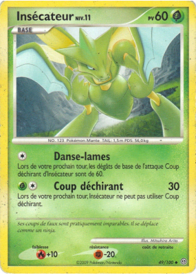 Carte Pokémon Insécateur 49/100 Peu commune Tempête