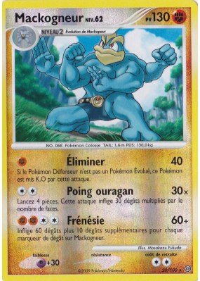 Carte Pokémon Mackogneur 20/100 Rare Tempête