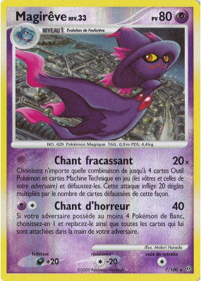 Carte Pokémon Magirêve 7/100 Holographique Tempête