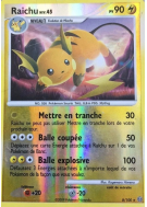 Carte Pokémon Raichu 8/100 Holographique Tempête