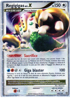 Carte Pokémon Regigigas NIV.X 100/100 NIV.X Tempête