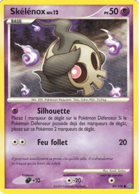 Carte Pokémon Skélénox 59/100 Commune Tempête