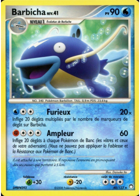 Carte Pokémon Barbicha 40/123 Rare Trésors Mystérieux