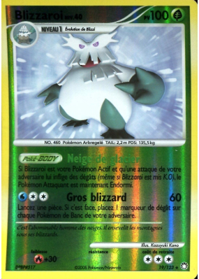 Carte Pokémon Blizzaroi 19/123 Rare Trésors Mystérieux