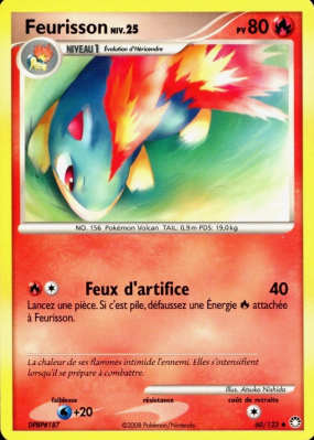 Carte Pokémon Feurisson 60/123 Peu commune Trésors Mystérieux