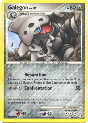 Carte Pokémon Galegon 53/123 Peu commune Trésors Mystérieux