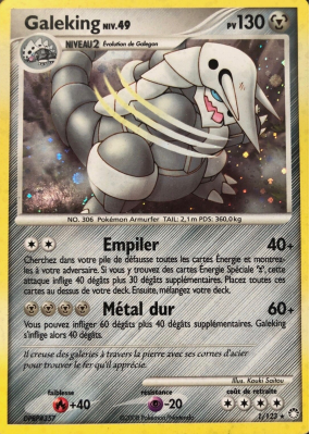 Carte Pokémon Galeking 1/123 Holographique Trésors Mystérieux