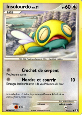 Carte Pokémon Insolourdo 47/123 Peu commune Trésors Mystérieux
