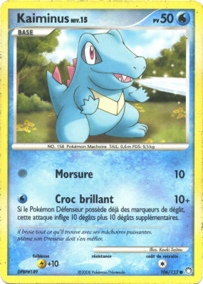Carte Pokémon Kaiminus 106/123 Commune Trésors Mystérieux