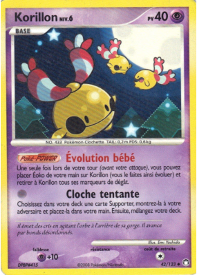 Carte Pokémon Korillon 42/123 Peu commune Trésors Mystérieux