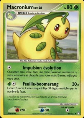 Carte Pokémon Macronium 41/123 Peu commune Trésors Mystérieux
