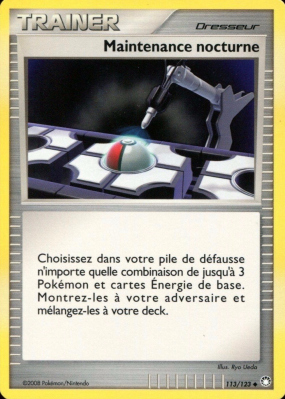 Carte Pokémon Maintenance nocturne 113/123 Peu commune Trésors Mystérieux