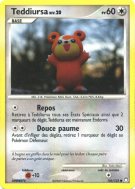 Carte Pokémon Teddiursa 105/123 Commune Trésors Mystérieux