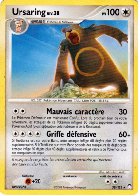Carte Pokémon Ursaring 38/123 Rare Trésors Mystérieux