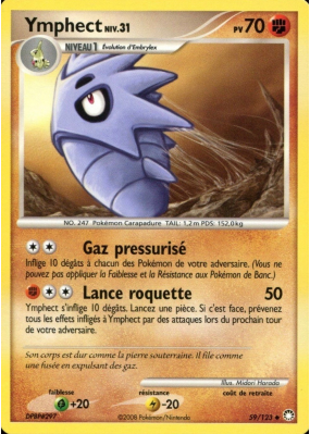 Carte Pokémon Ymphect 59/123 Peu commune Trésors Mystérieux