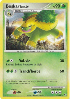 Carte Pokémon Boskara 49/127 Peu commune Platine (JCC)