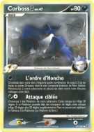 Carte Pokémon Corboss G 77/111 Commune Platine (JCC)