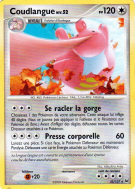 Carte Pokémon Coudlangue 33/127 Rare Platine (JCC)