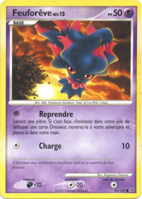 Carte Pokémon Feuforêve 83/127 Commune Platine (JCC)