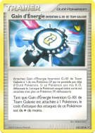 Carte Pokémon Gain d'Énergie Invention G-101 de Team Galaxie 116/127 Peu commune Platine (JCC)