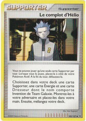 Carte Pokémon Le complot d'Hélio 105/127 Peu commune Platine (JCC)
