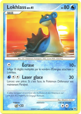 Carte Pokémon Lokhlass 79/127 Commune Platine (JCC)