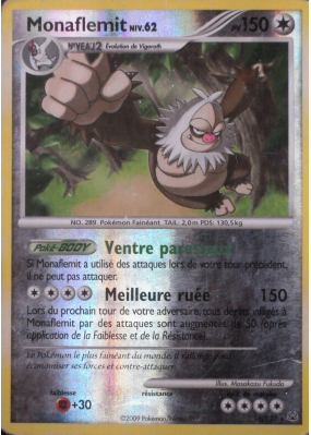 Carte Pokémon Monaflemit 16/127 Holographique Platine (JCC)