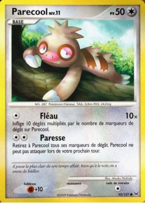 Carte Pokémon Parecool 95/127 Commune Platine (JCC)
