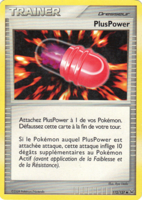 Carte Pokémon PlusPower 112/127 Peu commune Platine (JCC)