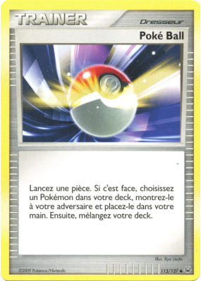 Carte Pokémon Poké Ball 113/127 Peu commune Platine (JCC)