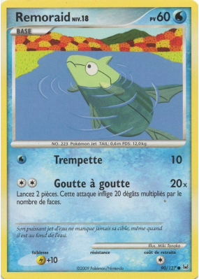 Carte Pokémon Remoraid 90/127 Commune Platine (JCC)