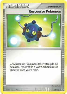 Carte Pokémon Rescousse Pokémon 115/127 Peu commune Platine (JCC)