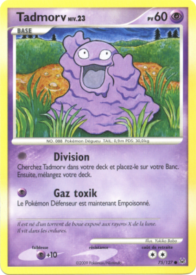 Carte Pokémon Tadmorv 75/127 Commune Platine (JCC)