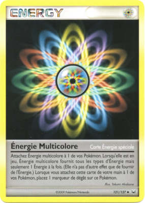 Carte Pokémon Énergie Multicolore 121/127 Peu commune Platine (JCC)