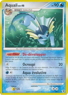 Carte Pokémon Aquali 34/111 Rare Rivaux Émergeants