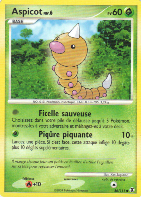 Carte Pokémon Aspicot 86/111 Commune Rivaux Émergeants