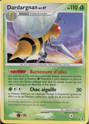 Carte Pokémon Dardargnan 15/111 Rare Rivaux Émergeants