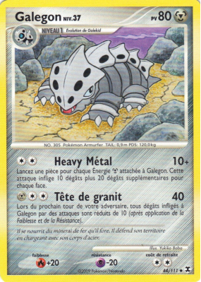 Carte Pokémon Galegon 44/111 Peu commune Rivaux Émergeants