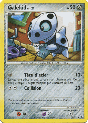 Carte Pokémon Galekid 57/111 Commune Rivaux Émergeants