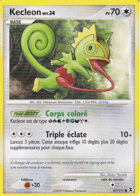 Carte Pokémon Kecleon 67/111 Commune Rivaux Émergeants