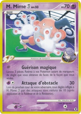 Carte Pokémon M. Mime 4 28/111 Rare Rivaux Émergeants