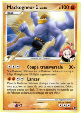 Carte Pokémon Mackogneur GL 46/111 Peu commune Rivaux Émergeants
