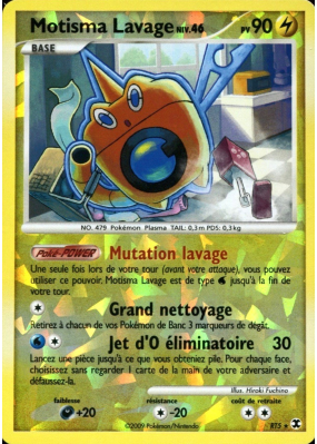 Carte Pokémon Motisma Lavage RT5 Rare Rivaux Émergeants