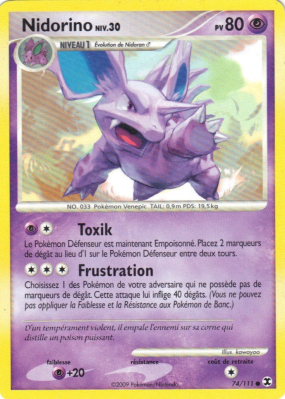 Carte Pokémon Nidorino 74/111 Commune Rivaux Émergeants