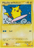 Carte Pokémon Pikachu surfeur 114/111 Ultra Rare Rivaux Émergeants
